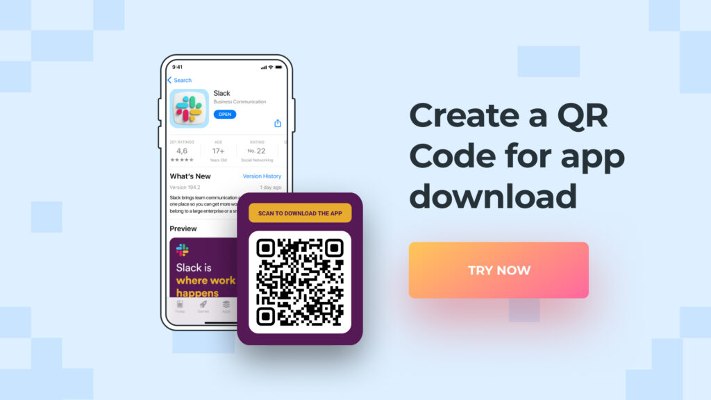 Create app download QR Codes with Beaconstac's QR Code maker