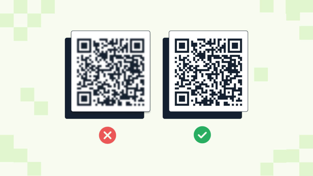 Generate high-resolution vector qr codes