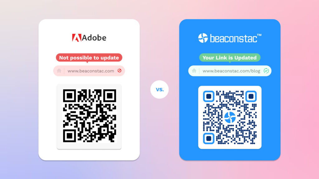 Adobe's Static QR Codes vs Beaconstac's dynamic QR Codes