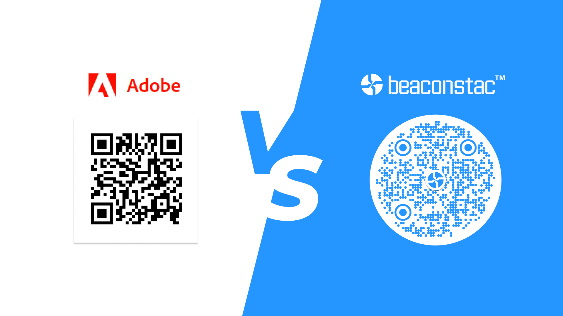 Adobe QR Codes vs Beaconstac QR Codes