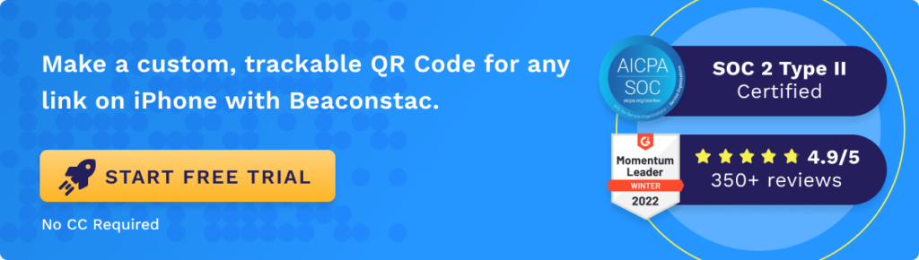 Create a custom QR Code for a link on iPhone