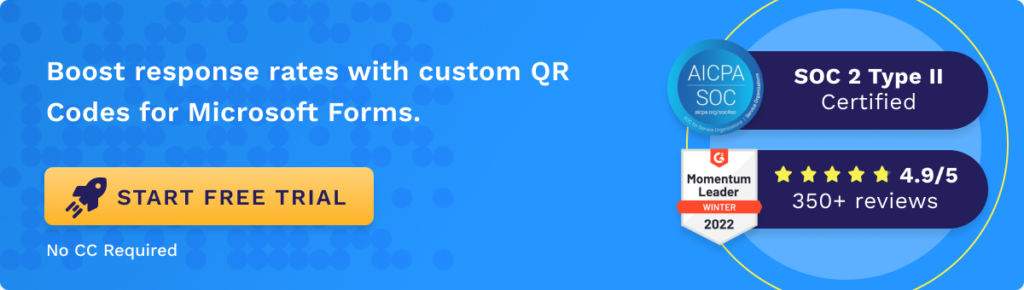 create a custom QR Code for Microsoft Forms
