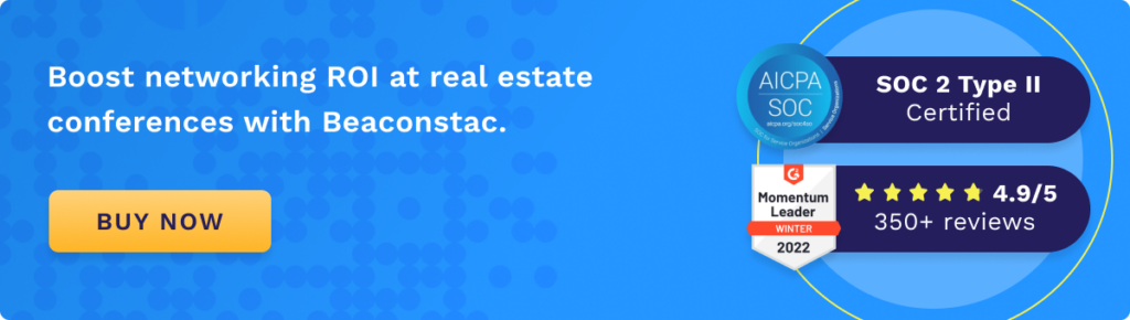Boost networking ROI at real estate conferences with Beaconstac’s digital business cards