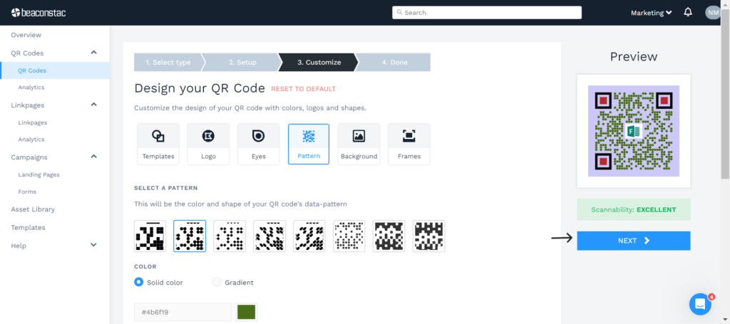 Customize the QR Code for Microsoft Forms