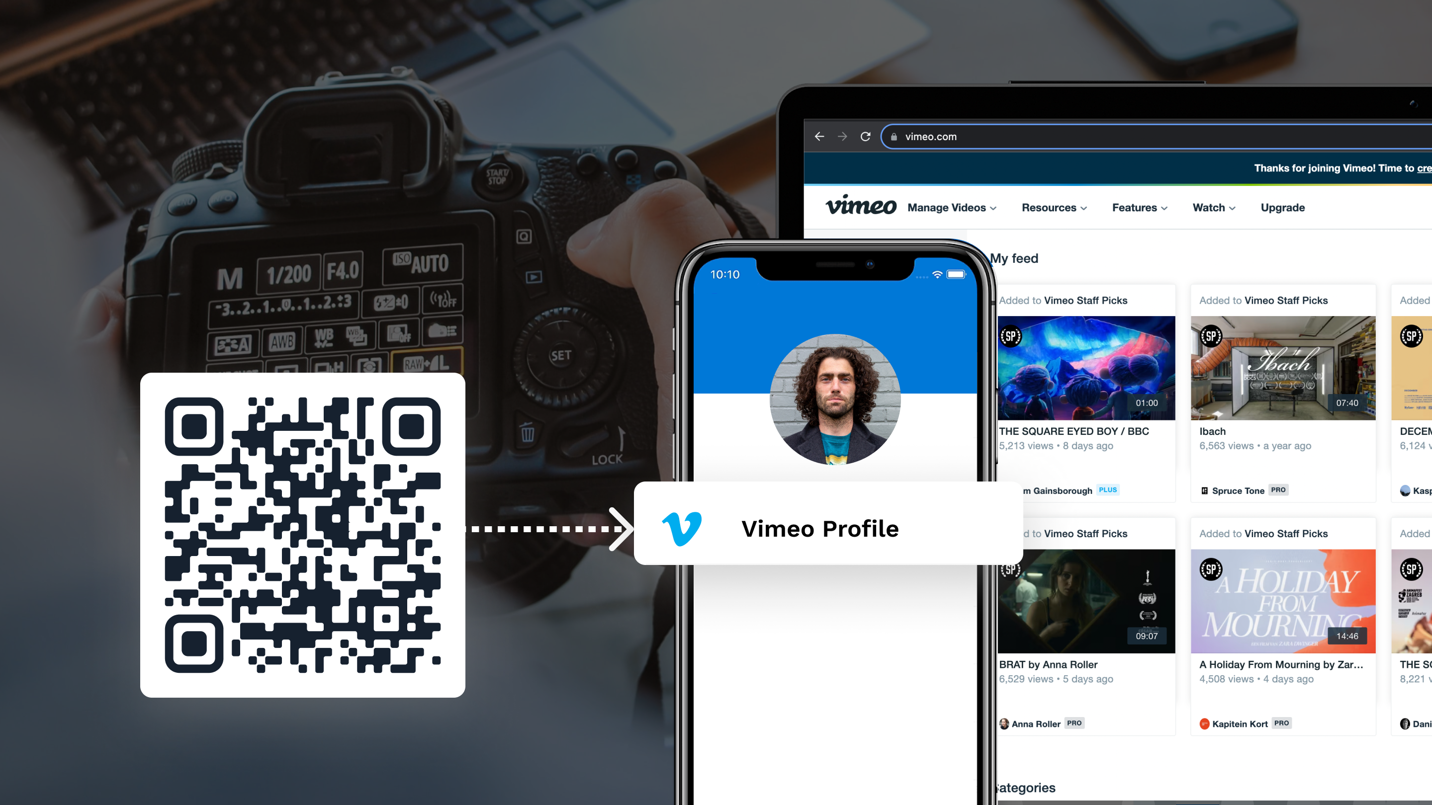 How to create a QR Code for Vimeo Video